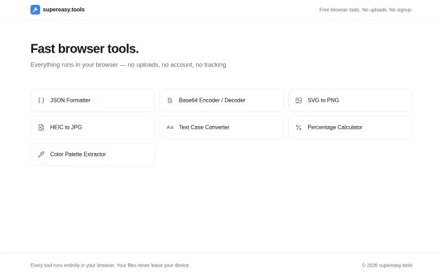 I made simple tools for things people ask me to do for them