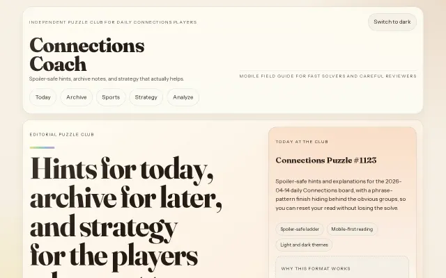 Connections Hint Today – spoiler-safe hints for NYT Connections