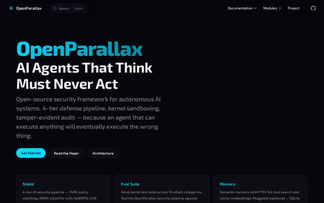 OpenParallax: OS-level privilege separation for AI agent execution