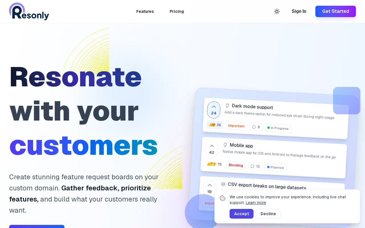 Resonly – prioritize feature requests by revenue impact