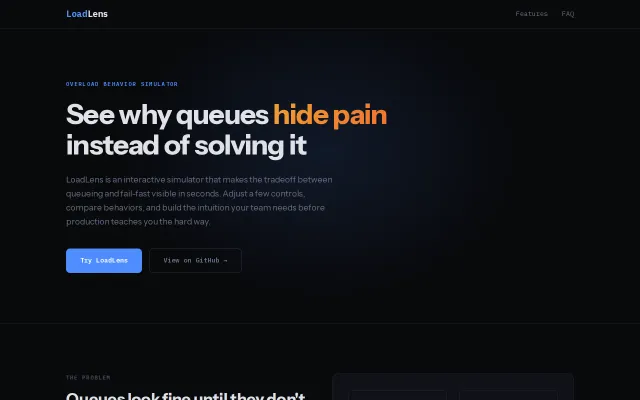 LoadLens – See why queues hide overload instead of solving it