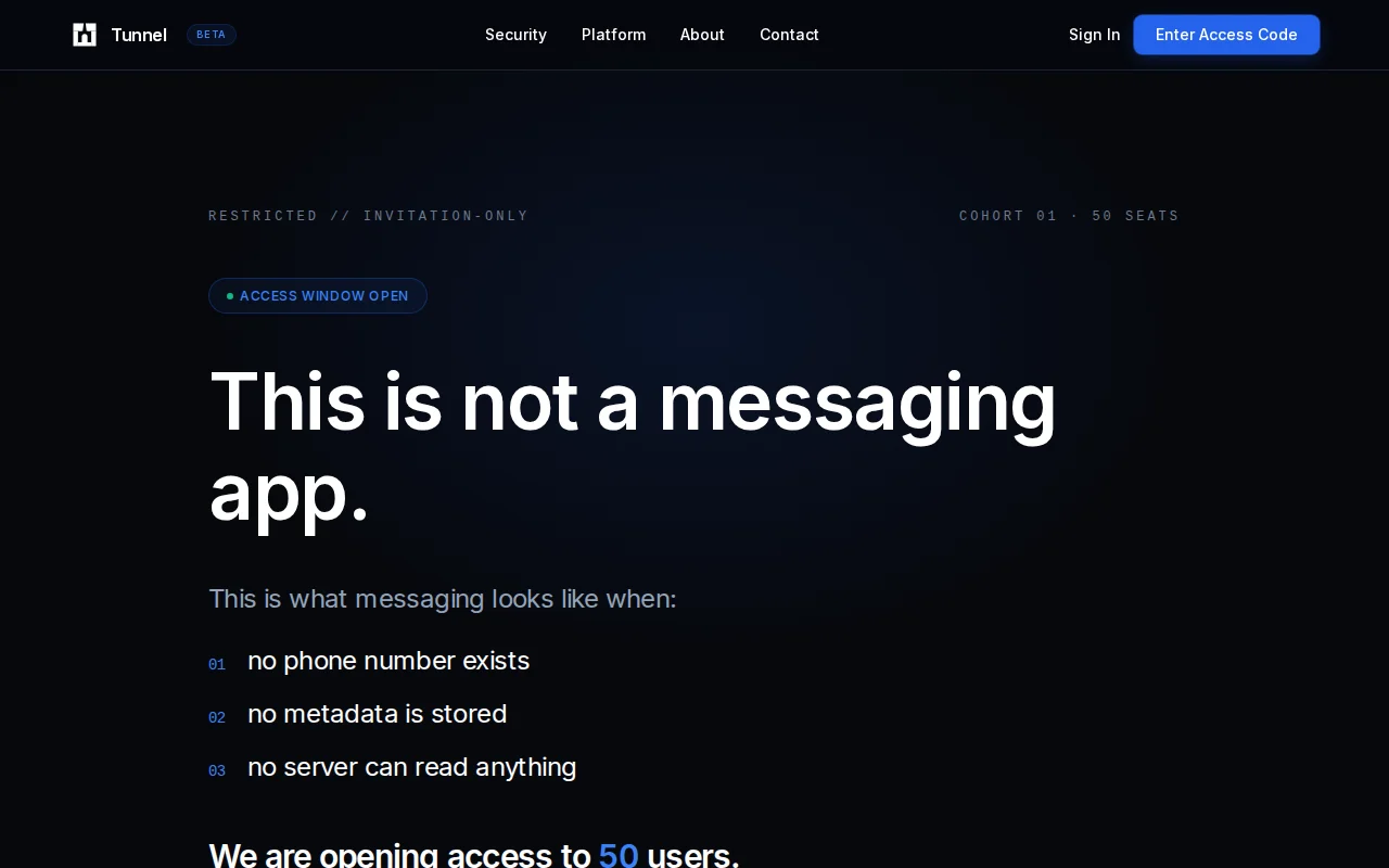 Messaging without phone numbers, email, or metadata