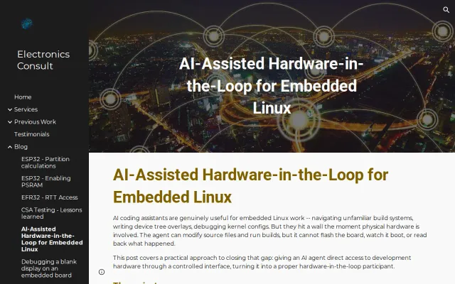 Putting AI in the loop for embedded dev