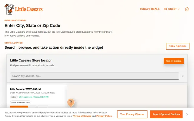GizmoSauce – no-code website widgets