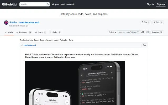 My favorite local-feeling remotely accessible Claude Code setup