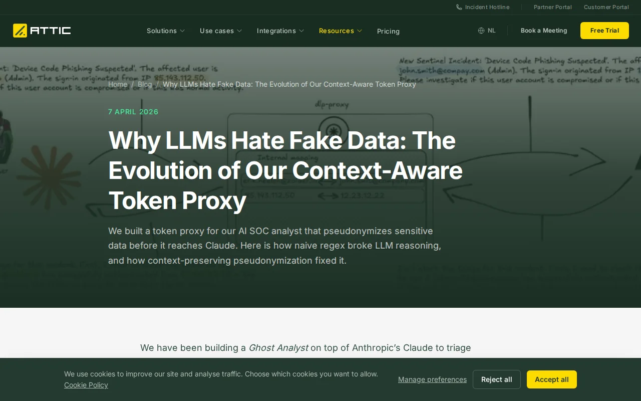 Pseudonymizing sensitive data for LLMs without losing context