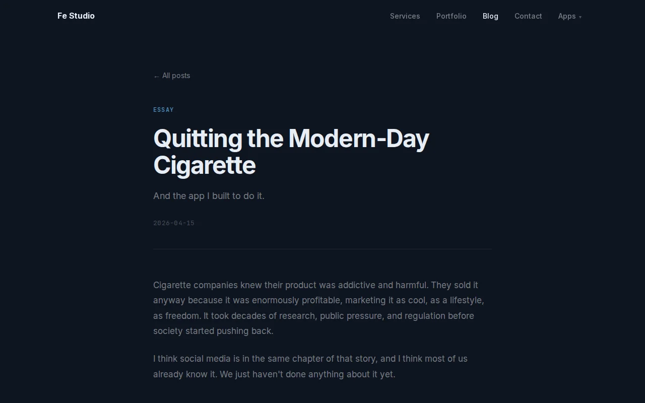 Quitting the Modern-Day Cigarette