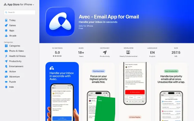 Avec – iOS email app that lets you handle your Gmail inbox in seconds