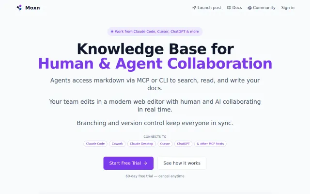 Moxn – Git-like version control for collaborative docs