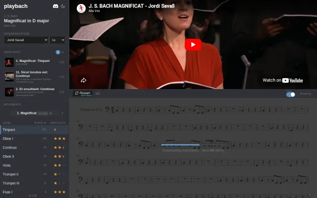 Playbach.io, browser rhythm game (desktop)