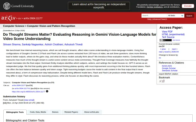Do Thought Streams Matter? A Benchmark of VLM Reasoning in Gemini 2.5