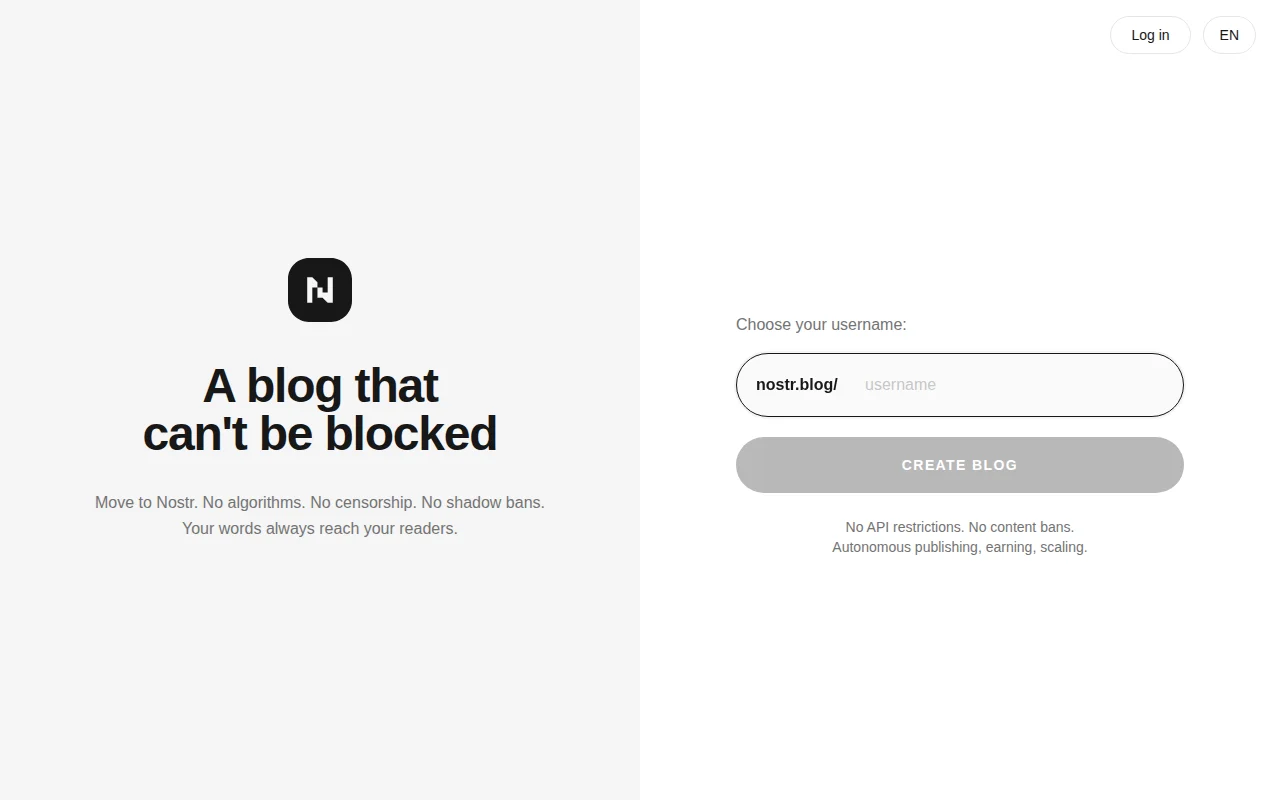 Nostr.blog – I got banned from Threads, so I built a Nostr onboarding
