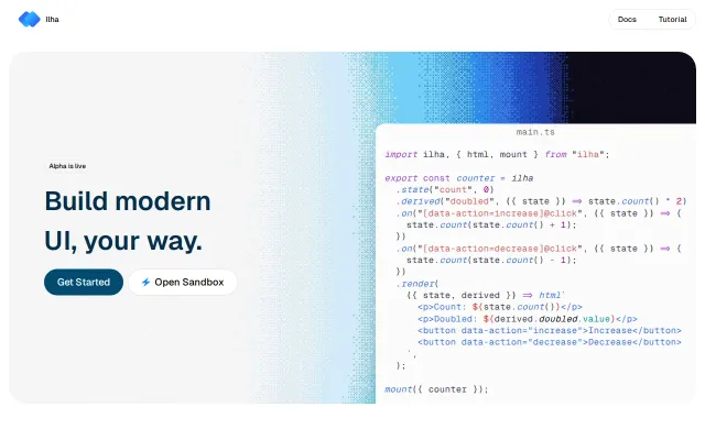 Ilha – a UI library that fits in an AI context window
