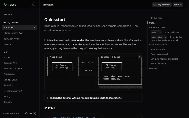 Run AI tool calls in your user's environment and access local data