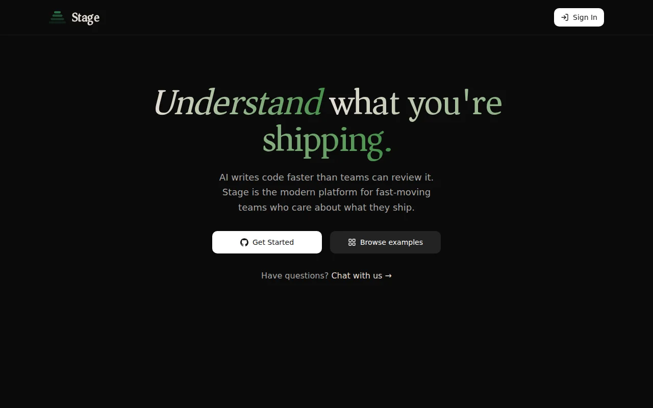 Stage – Putting humans back in control of code review