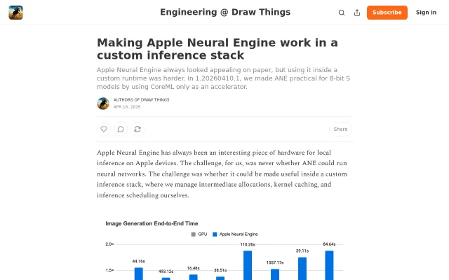 Making Apple Neural Engine work in a custom inference stack
