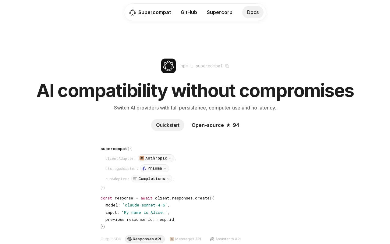 AI compatibility without compromises