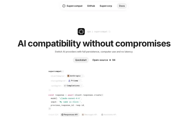 AI compatibility without compromises