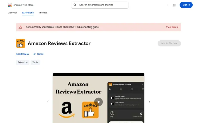 Amazon Reviews Extractor