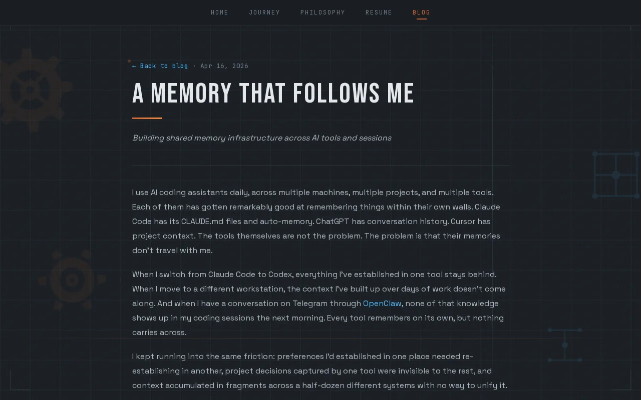 An AI memory that follows you
