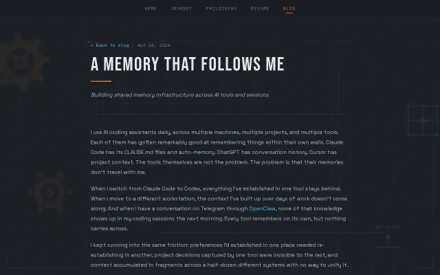 An AI memory that follows you