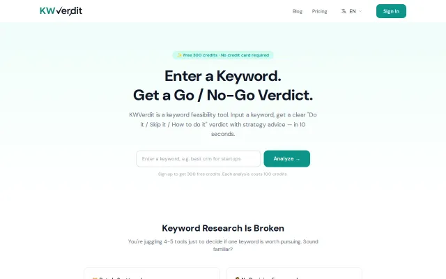 I built a keyword research tool that doesn't require $99/month