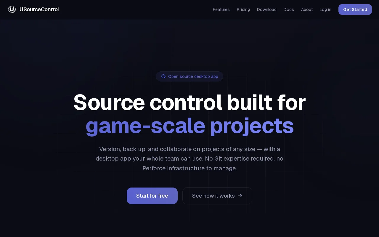 USourceControl – Git and Perforce alternative for game studios