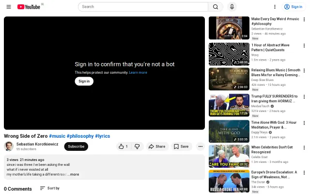 Wrong Side of Zero – Google Flow Music [video]