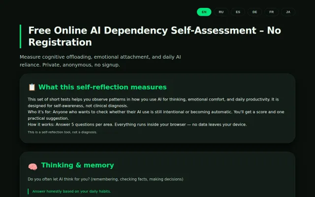 Mind-OS – First free online AI dependency self‑assessment