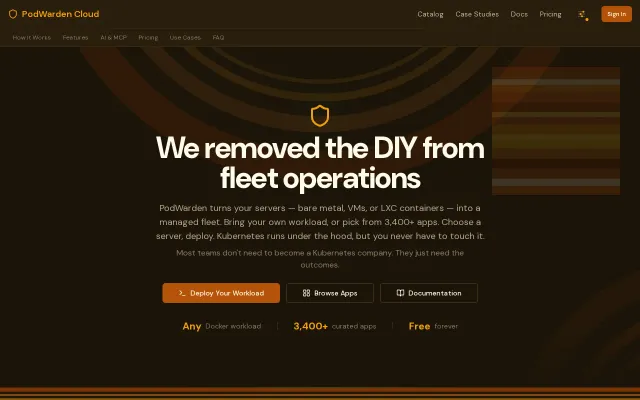 PodWarden – A catalog of 9k+ self-hosted apps with one-click deploy