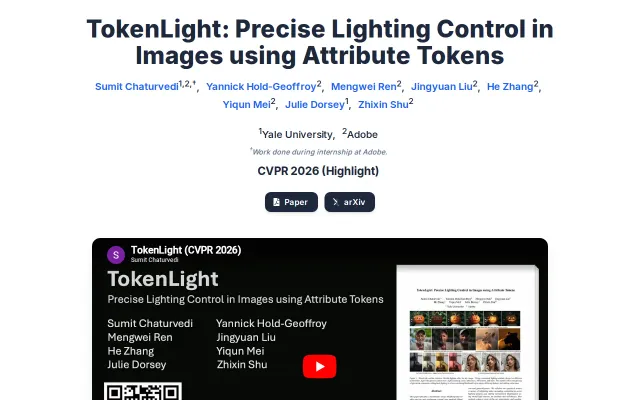 TokenLight – Move Lights in a Photograph in 3D