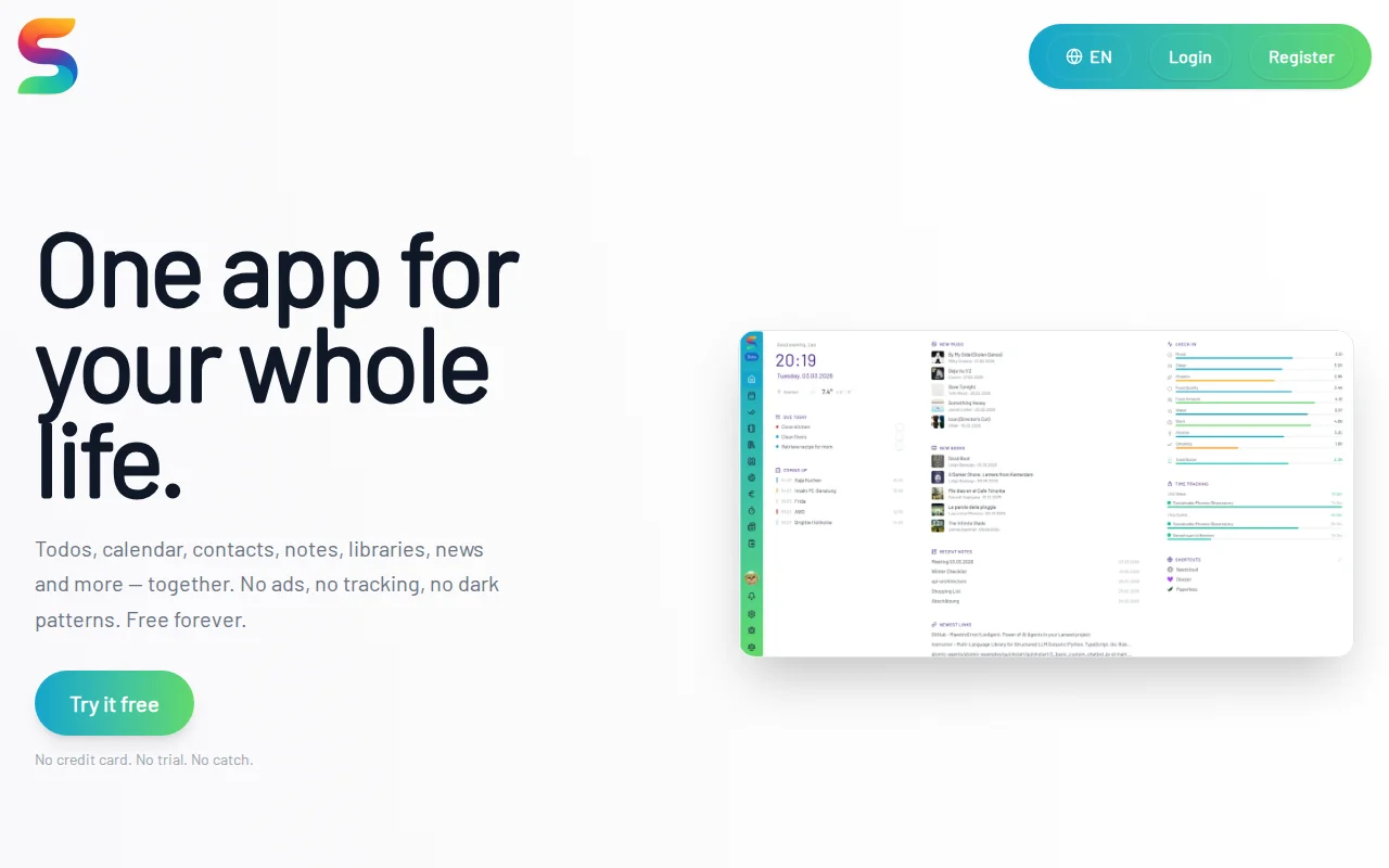 Solyto – a free, open-source all-in-one personal management app