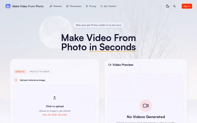 Make Video from Photo for Free