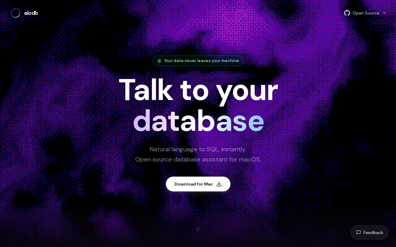 Alodb – I got tired of pasting my Postgres schema into ChatGPT