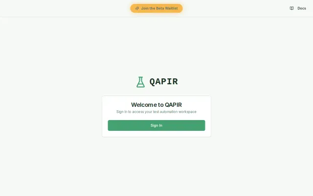 Qapir – Generate API tests automatically from docs