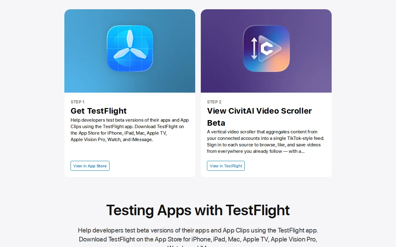 TikTok-style mobile scroller for Civitai, self-hosted recs on a $5 VPS