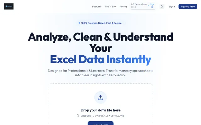 Recoonlytics – clean and analyze messy data in seconds