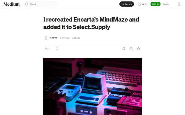 I Recreated Encarta's MindMaze