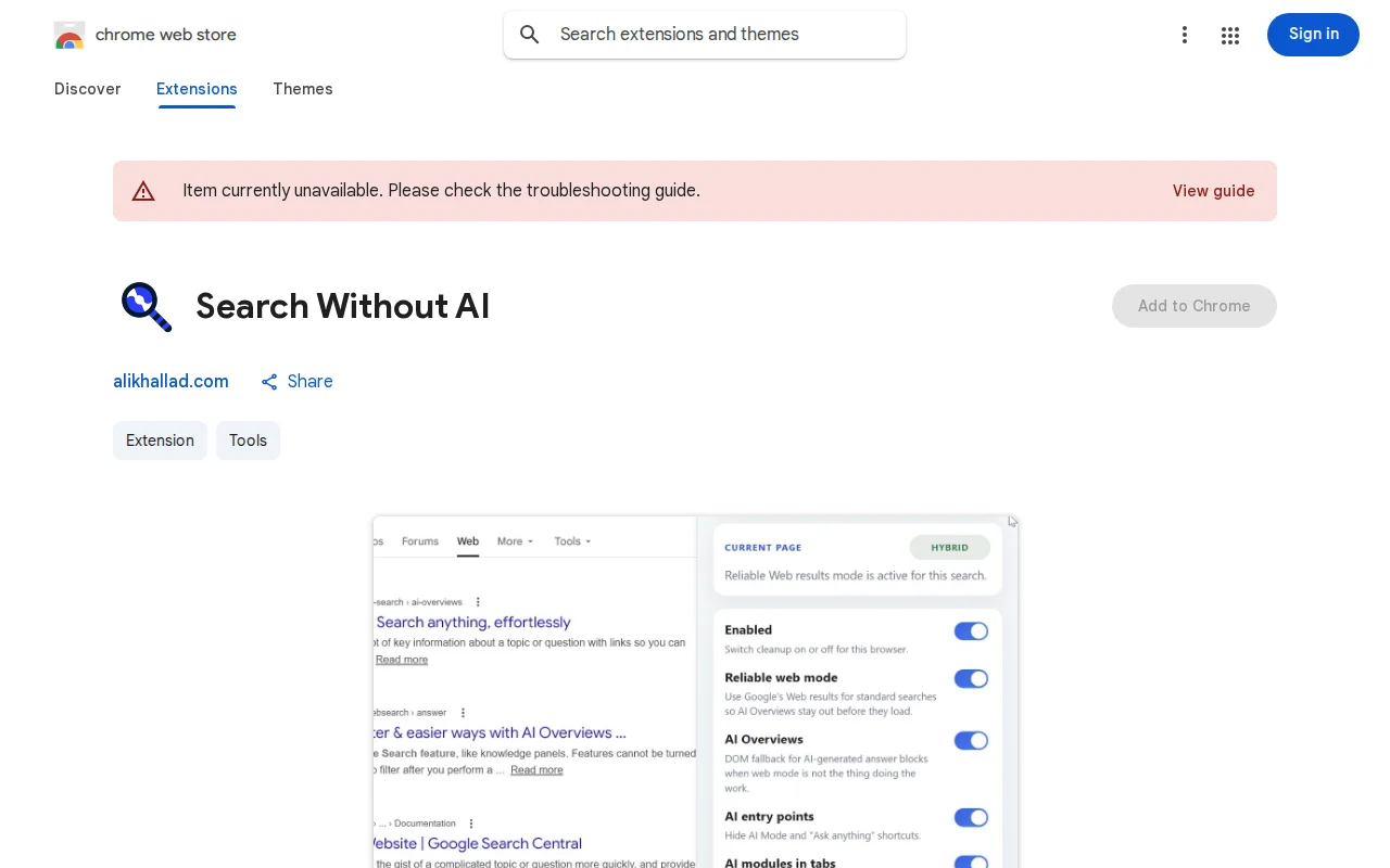 Search Without AI, a Chrome Extension to Clean Up Google Search