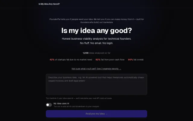 Business idea validator – what will kill it, not just what sounds good