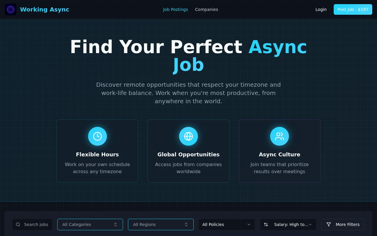 Workingasync.io – A job board for asynchronous remote jobs