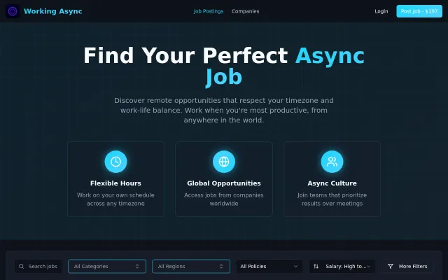 Workingasync.io – A job board for asynchronous remote jobs