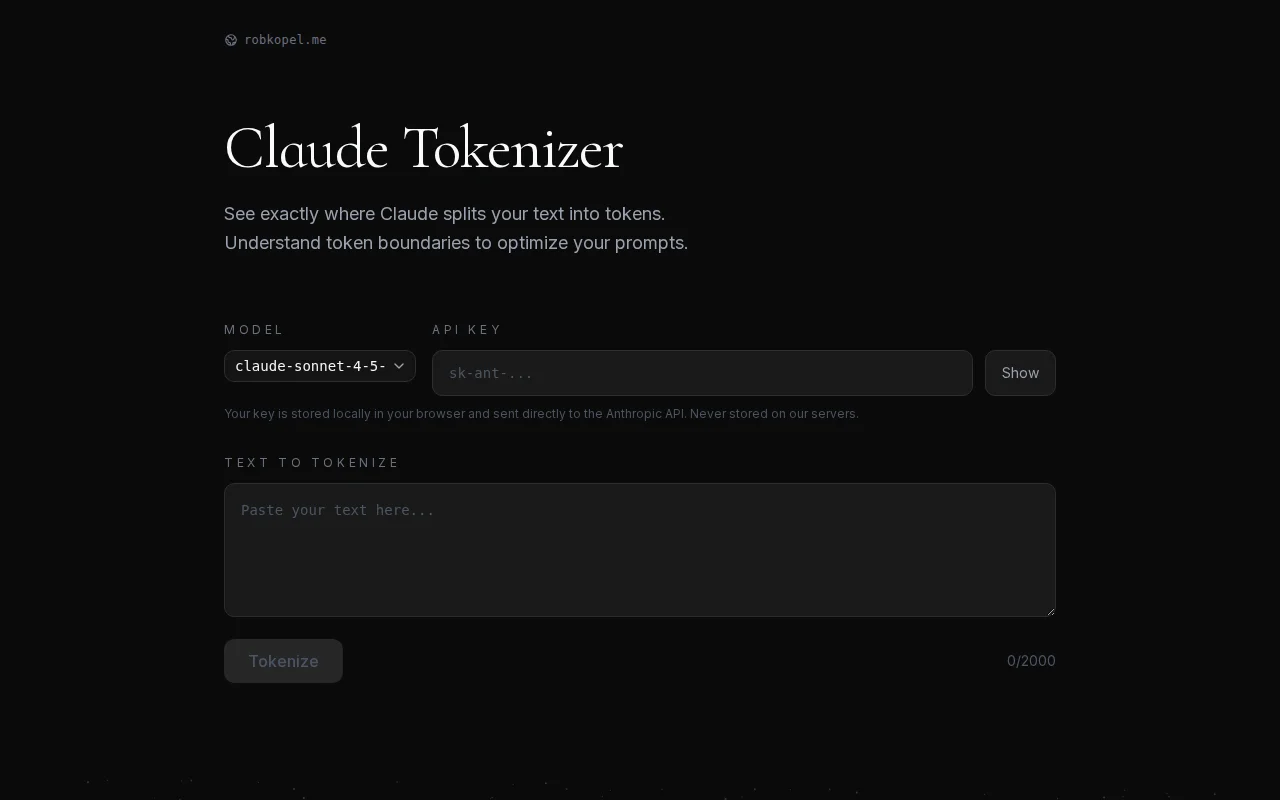 Actual Claude Tokenizer