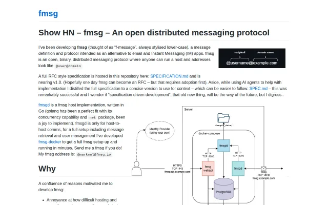fmsg – An open distributed messaging protocol