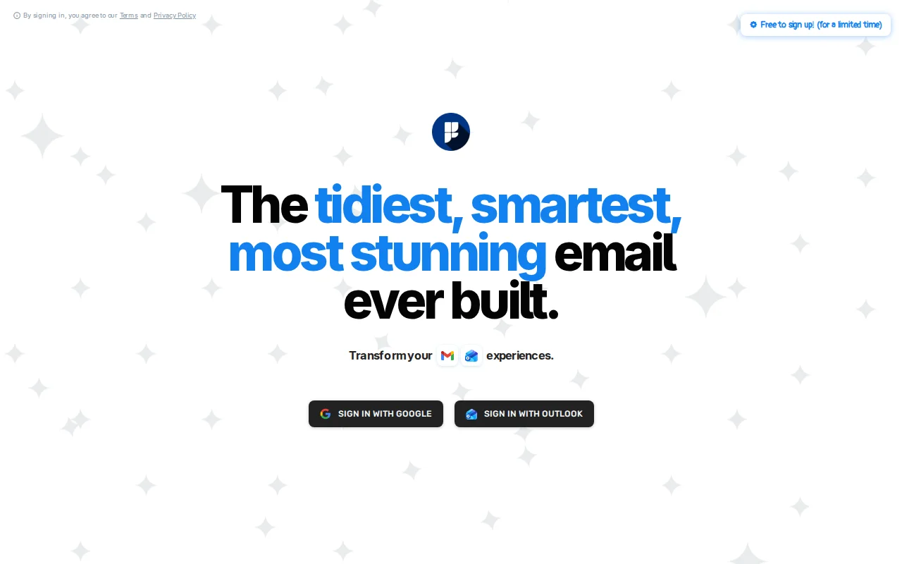 Made a highly organised email client with prompt-free AI within