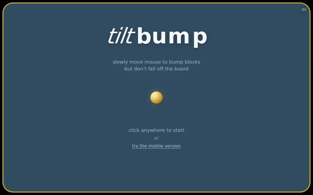 Tiltbump – another game in a single HTML file