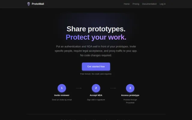 ProtoWall – NDA wall and reverse proxy for sharing prototypes