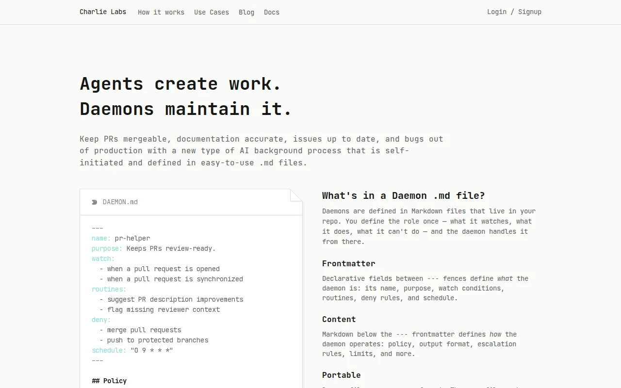 Daemons – we pivoted from building agents to cleaning up after them