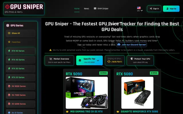 I'm making a GPU price tracker