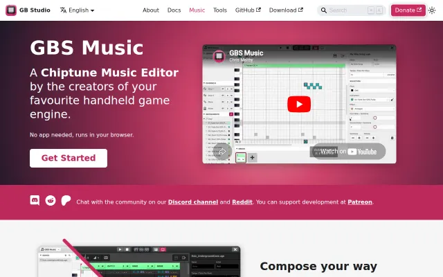 GBS Music – web based, open source Game Boy music editor/tracker